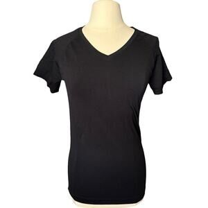 Zella Black Compression Activewear Small Shirt Short Sleeve Gym Workout Running